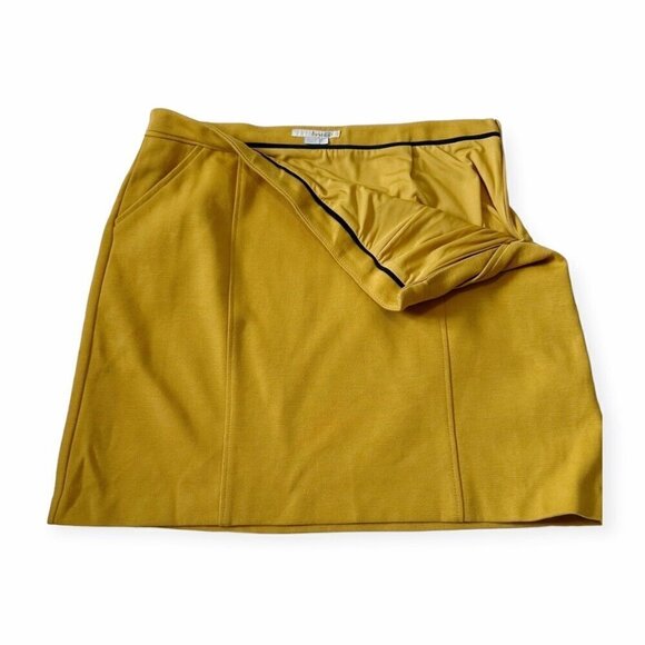BODEN Mustard Yellow Mini Skirt Size 12R - Picture 7 of 11